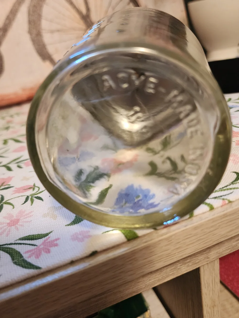 ACME Glass Nut Chopper with Silver Plunger